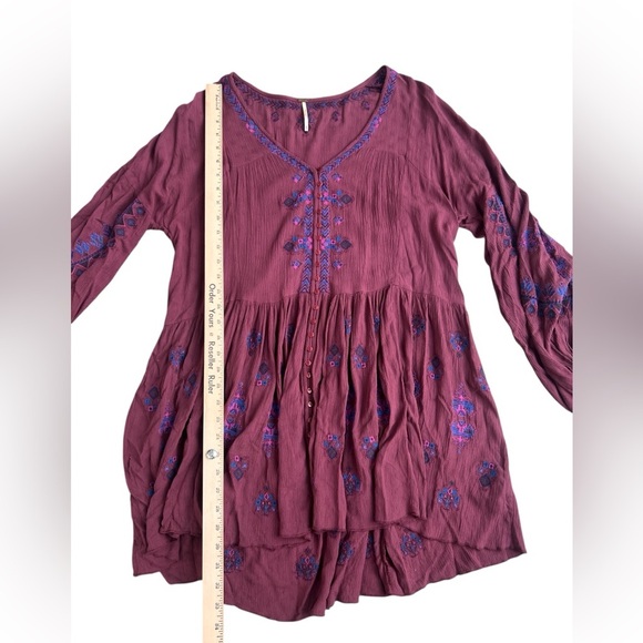 Free People Boho Arianna Embroidered Tunic Dress - Picture 7 of 8